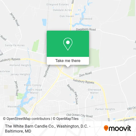 The White Barn Candle Co. map