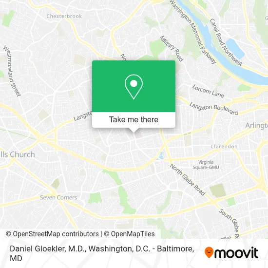 Daniel Gloekler, M.D. map