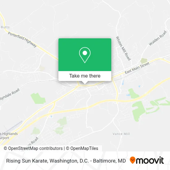 Rising Sun Karate map
