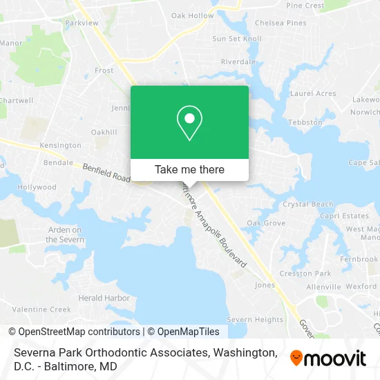 Severna Park Orthodontic Associates map
