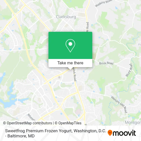Sweetfrog Premium Frozen Yogurt map