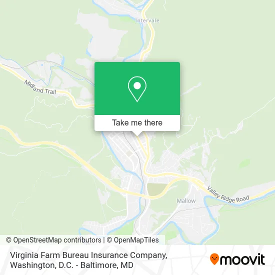 Virginia Farm Bureau Insurance Company map
