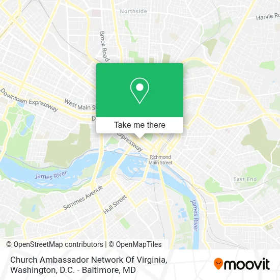 Church Ambassador Network Of Virginia map