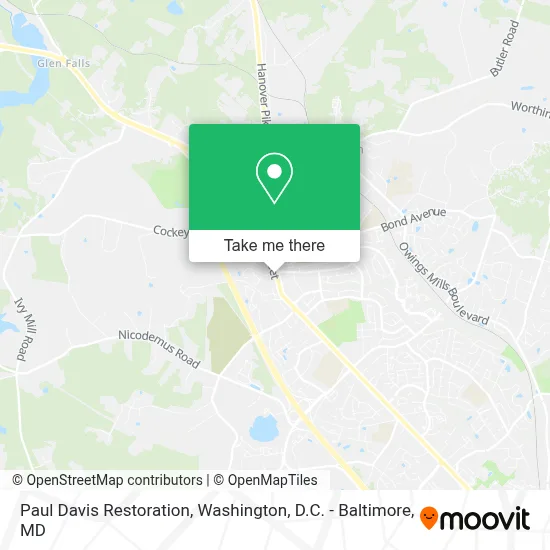Paul Davis Restoration map