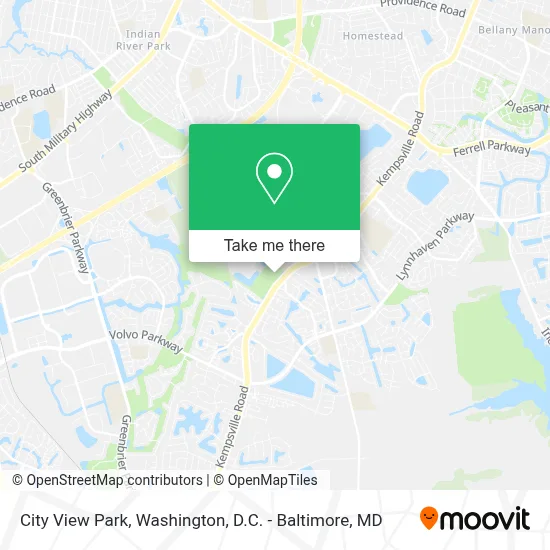 City View Park map