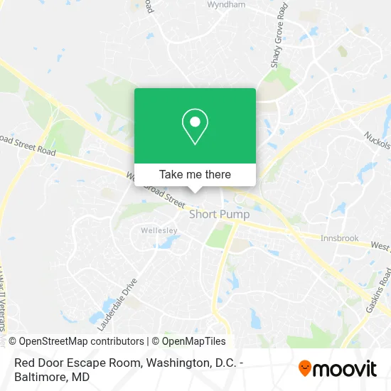 Red Door Escape Room map