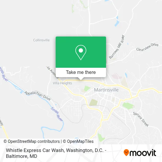 Whistle Express Car Wash map