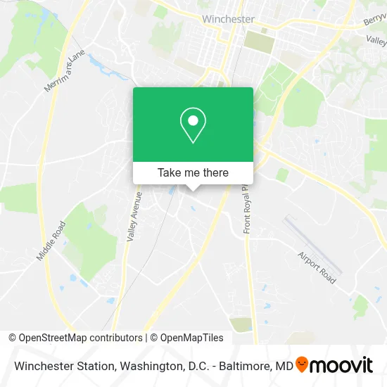 Winchester Station map