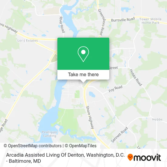 Arcadia Assisted Living Of Denton map