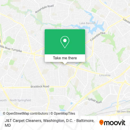 J&T Carpet Cleaners map