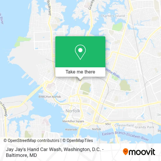 Jay Jay's Hand Car Wash map