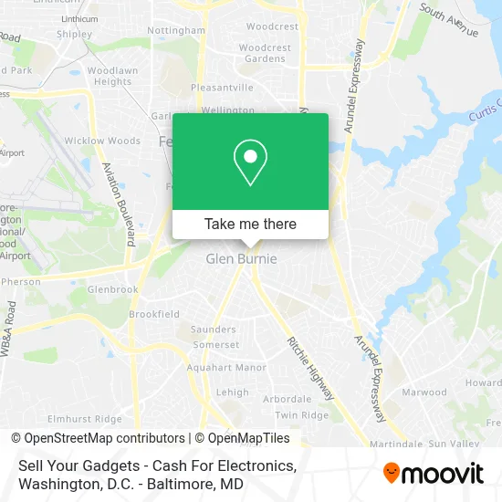 Sell Your Gadgets - Cash For Electronics map