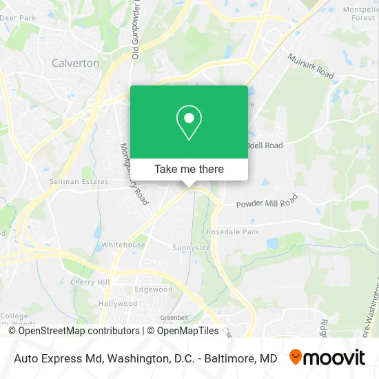 Auto Express Md map