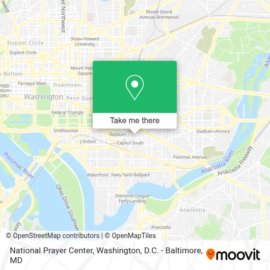 National Prayer Center map