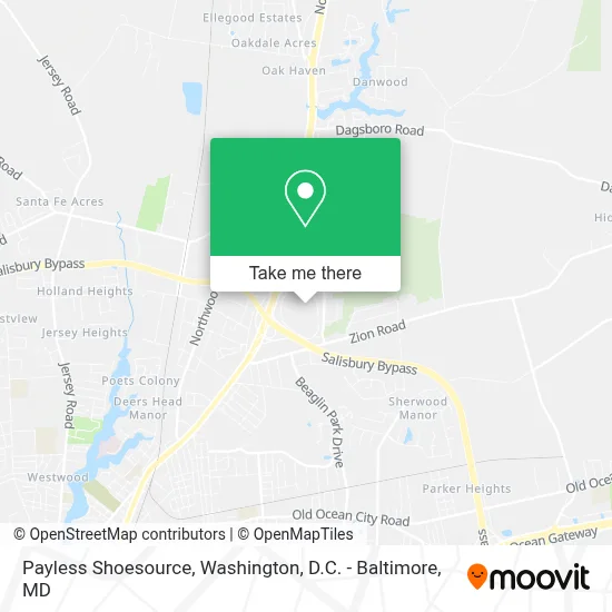 Payless Shoesource map