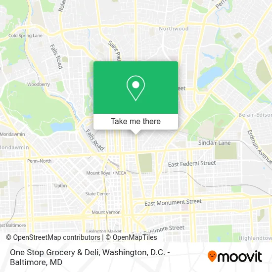 One Stop Grocery & Deli map