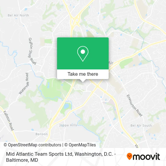 Mid Atlantic Team Sports Ltd map