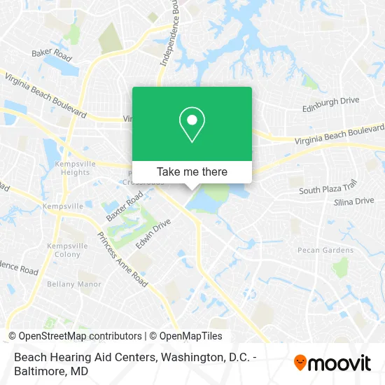 Beach Hearing Aid Centers map