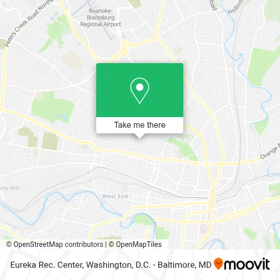 Eureka Rec. Center map