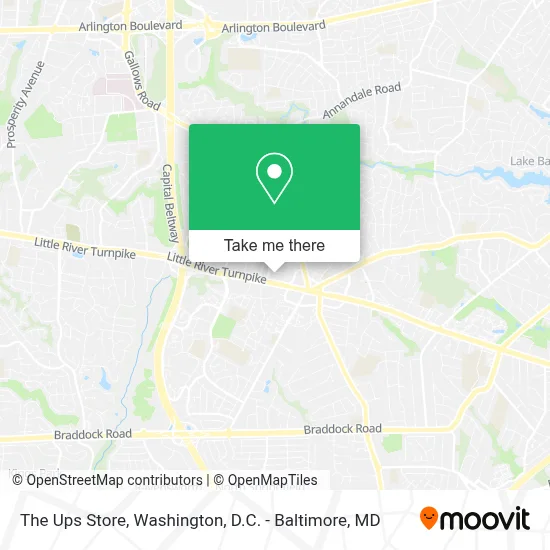 The Ups Store map