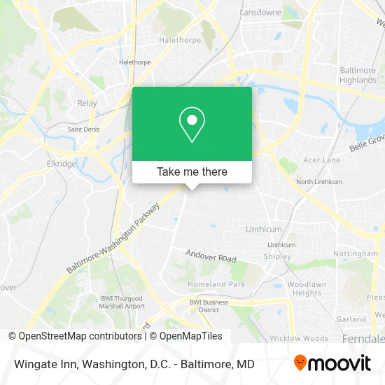 Wingate Inn map