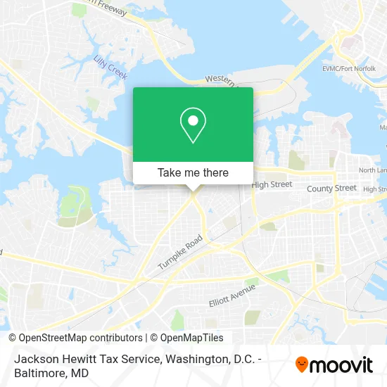 Jackson Hewitt Tax Service map