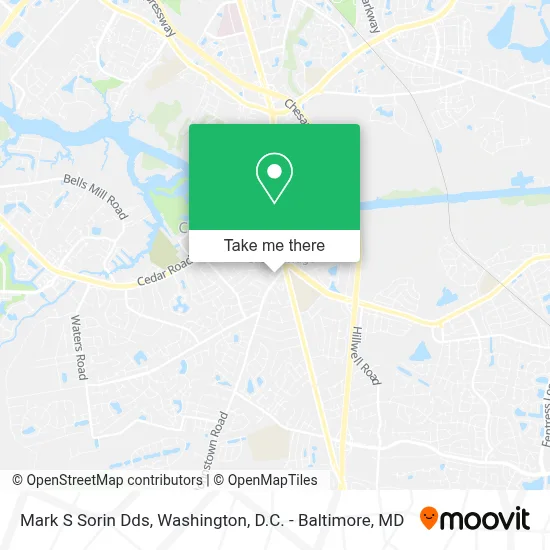 Mark S Sorin Dds map