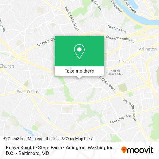 Kenya Knight - State Farm - Arlington map