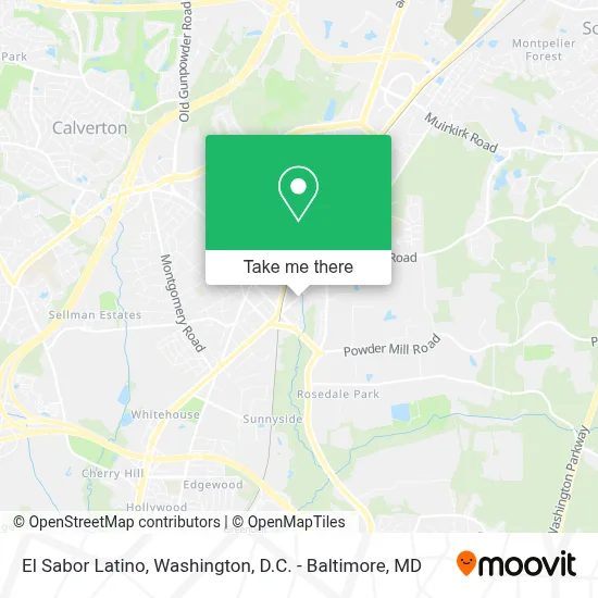 El Sabor Latino map