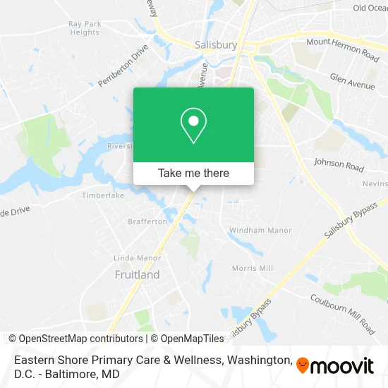 Eastern Shore Primary Care & Wellness map