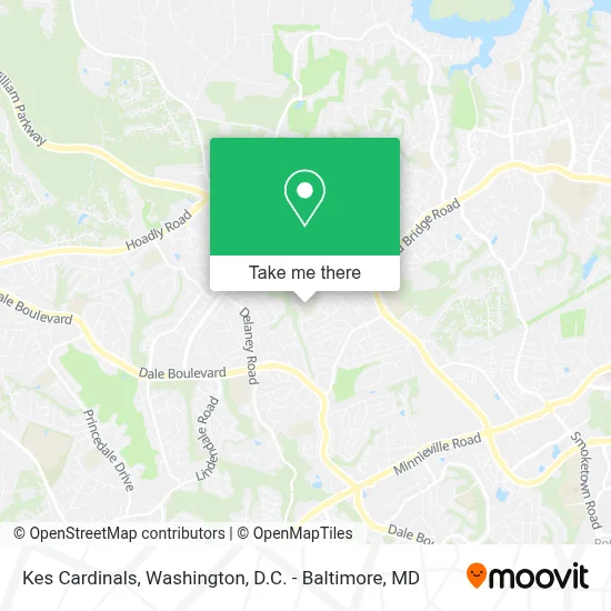 Kes Cardinals map