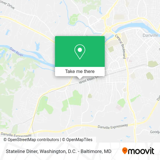 Stateline Diner map