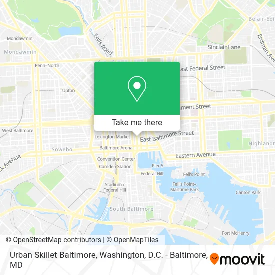 Urban Skillet Baltimore map