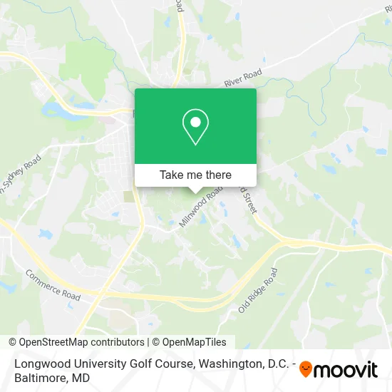 Longwood University Golf Course map