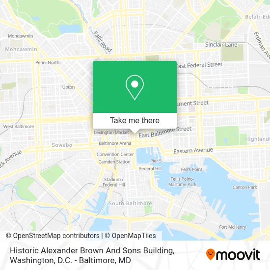 Historic Alexander Brown And Sons Building map