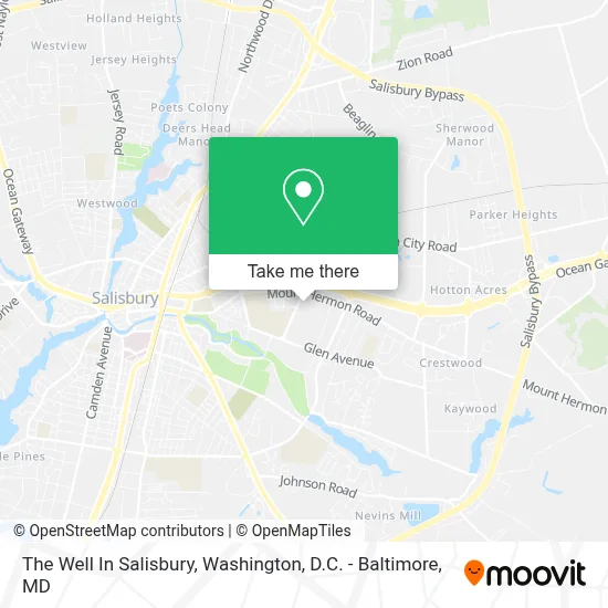 The Well In Salisbury map