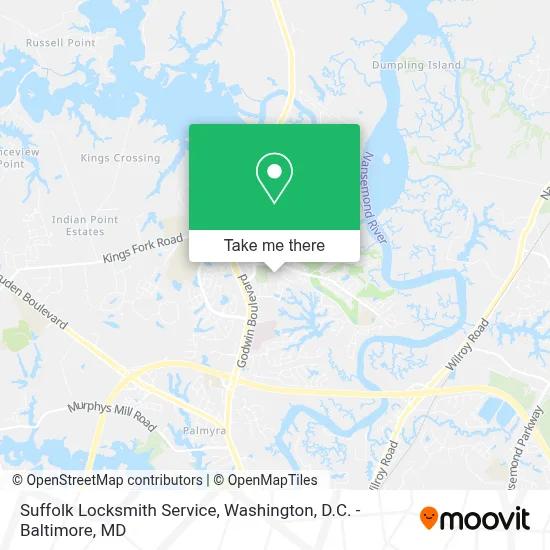 Suffolk Locksmith Service map