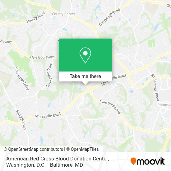 American Red Cross Blood Donation Center map