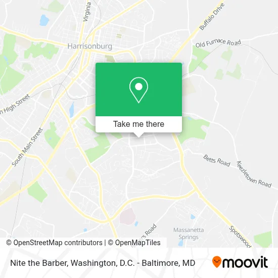 Nite the Barber map