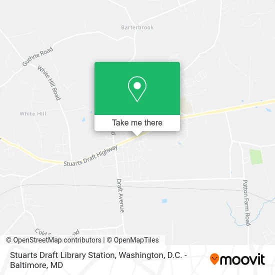 Stuarts Draft Library Station map