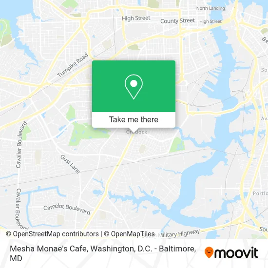 Mesha Monae's Cafe map
