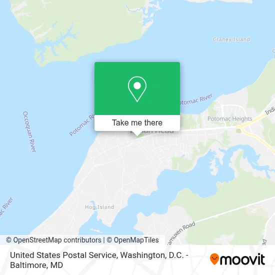 United States Postal Service map