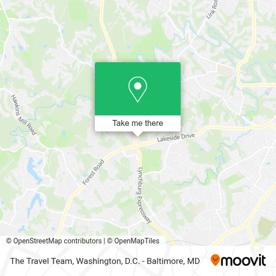 The Travel Team map