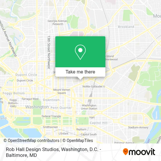 Rob Hall Design Studios map