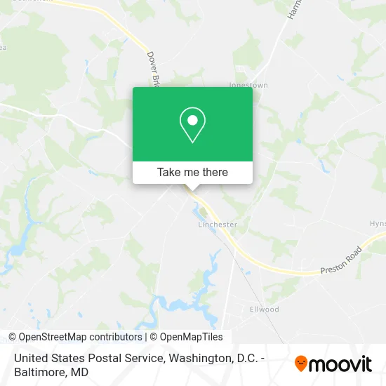 United States Postal Service map