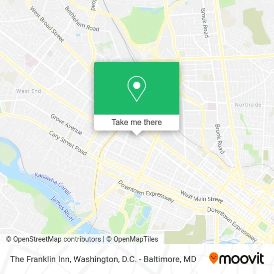 The Franklin Inn map