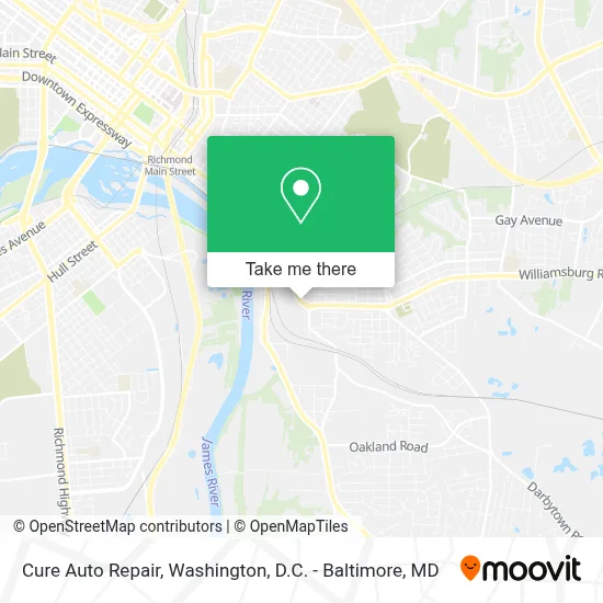 Cure Auto Repair map