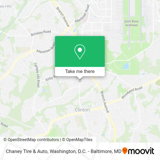 Chaney Tire & Auto map