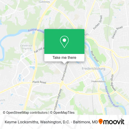 Keyme Locksmiths map