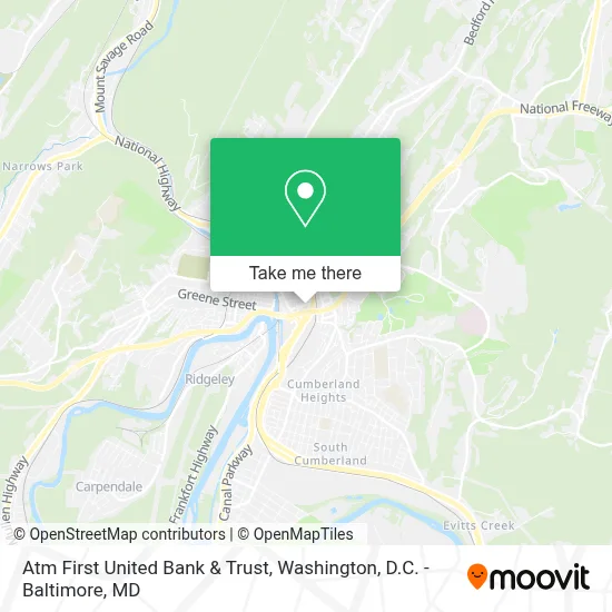 Atm First United Bank & Trust map